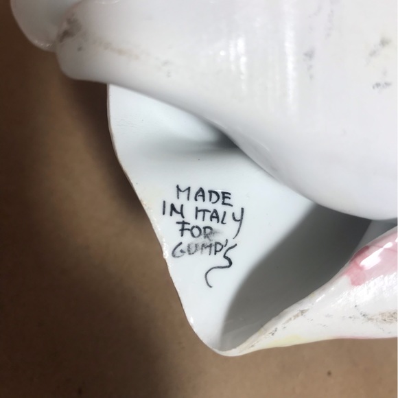 Rare  Made in Italy for Gump's Fine Porcelain Pierrot Girl Clown with Kitty - Picture 7 of 9